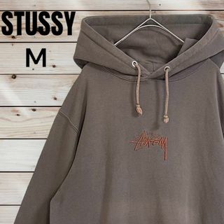 [海外限定] Stussy N4 フォントロゴパーカーブラウン