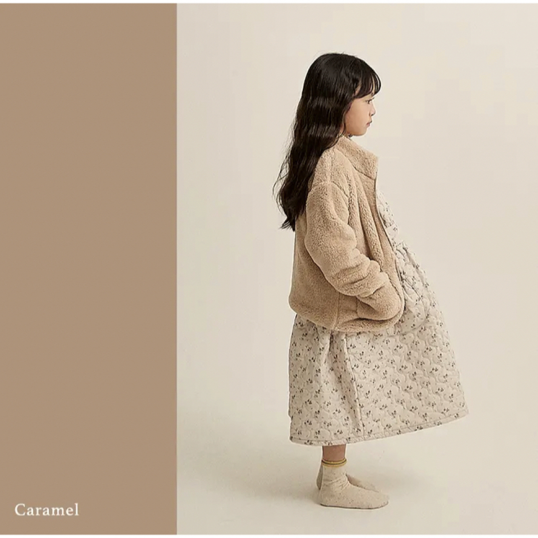 【美品】韓国子供服 Kinder fleece Here I Am フリース  キッズ/ベビー/マタニティのキッズ服男の子用(90cm~)(ジャケット/上着)の商品写真