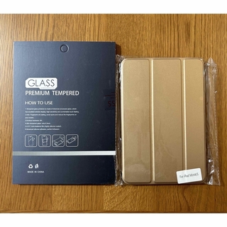 【新品】iPad mini4 ケース ガラスフィルムセット(iPadケース)