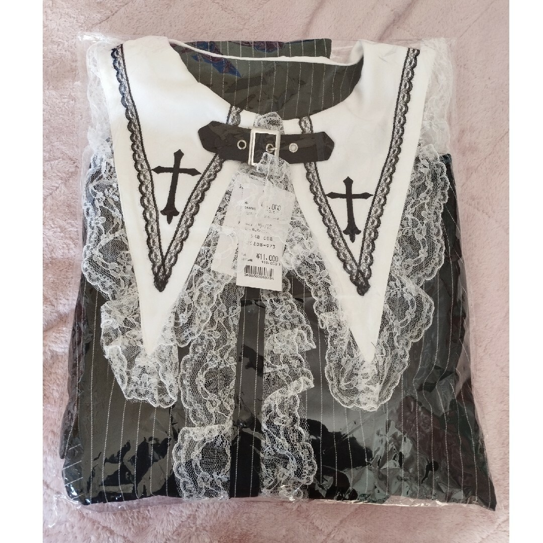 新品未使用 MARS マーズ うさぎみく クロス刺繍セットアップ ストライプ