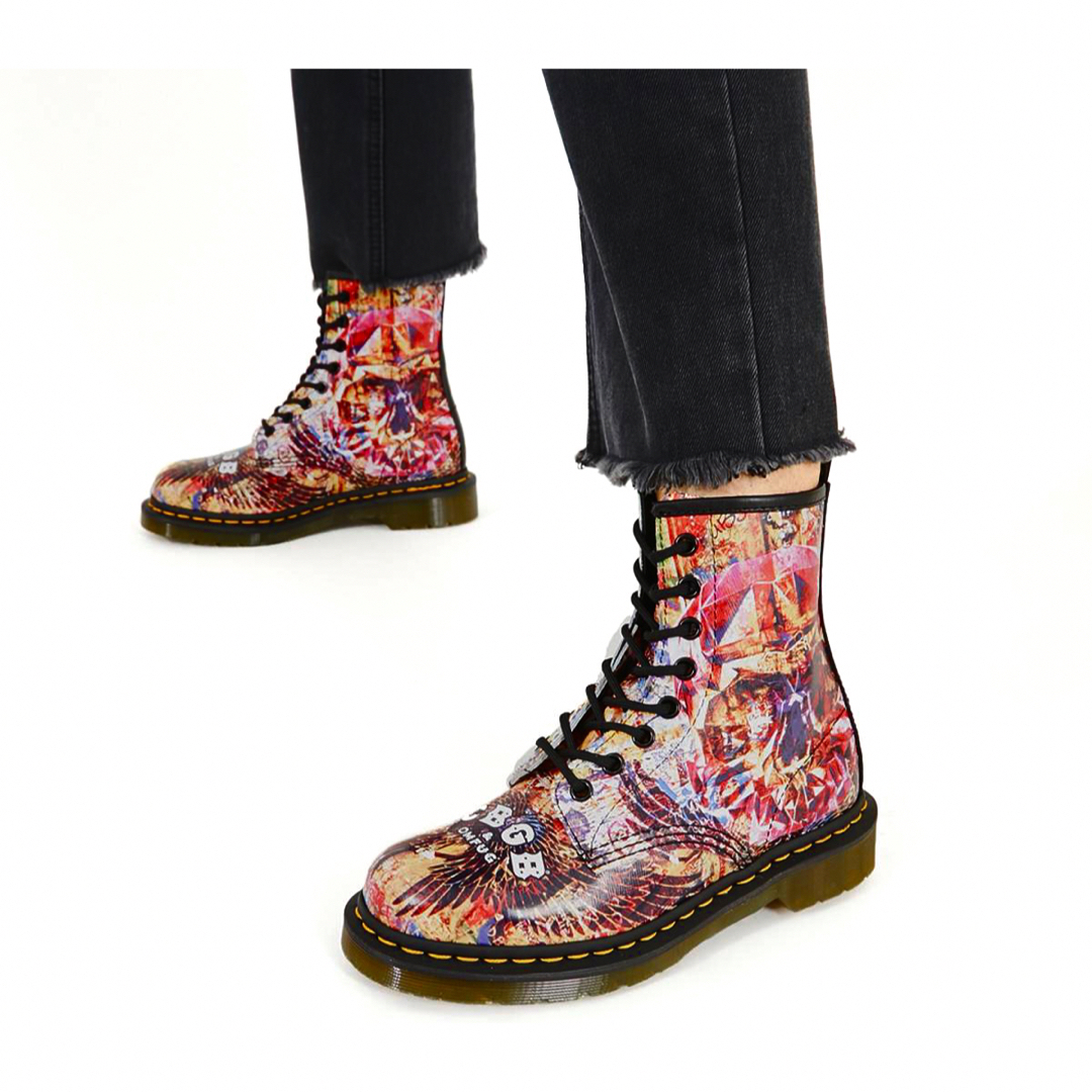 Dr.Martens(ドクターマーチン)の☆美品 ドクターマーチン × CBGB&OMFUG 1460 ８ホール ブーツ レディースの靴/シューズ(ブーツ)の商品写真