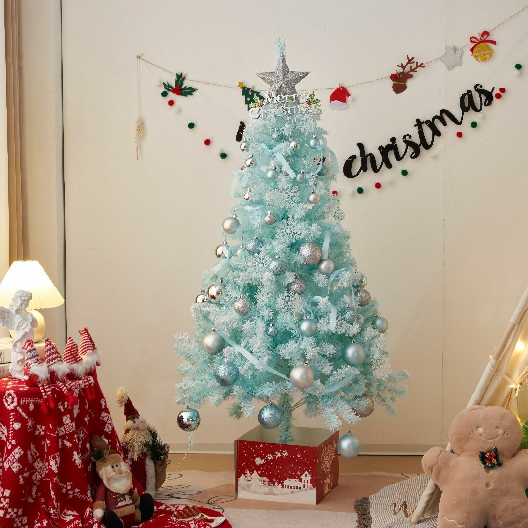 クリスマスツリー 120cm LEDライト付き可愛い おしゃれ 電飾付きのサムネイル