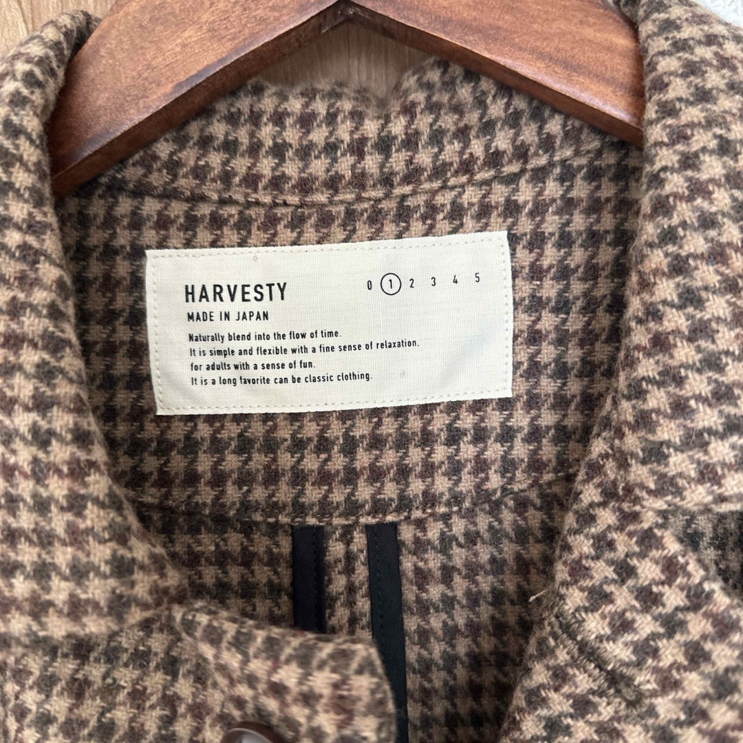 HARVESTY(ハーベスティ)のハーベスティ　ウールコート レディースのジャケット/アウター(ロングコート)の商品写真