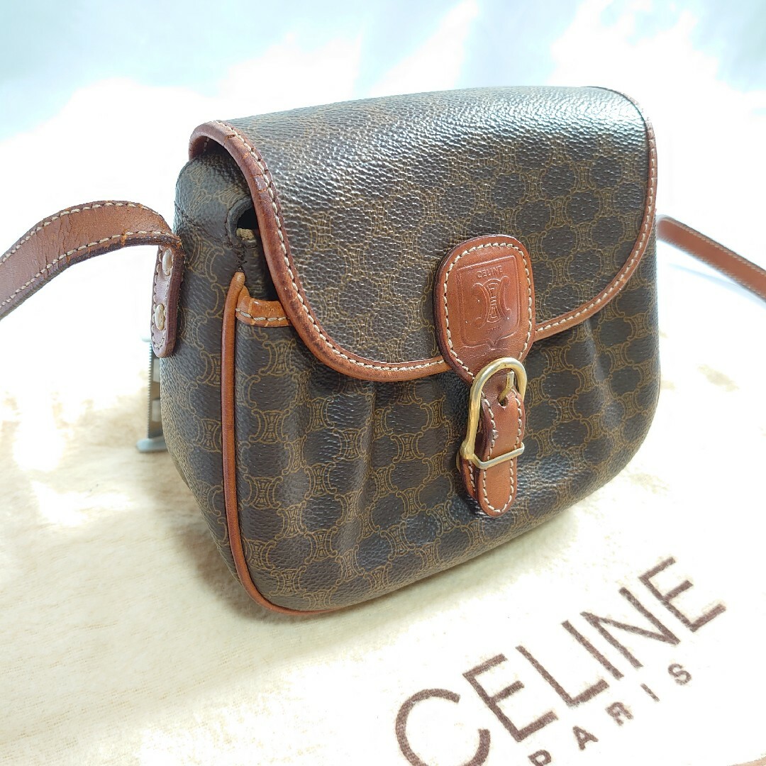 CELINE マカダム柄 コサッシュ ポーチ ミニショルダーバッグ