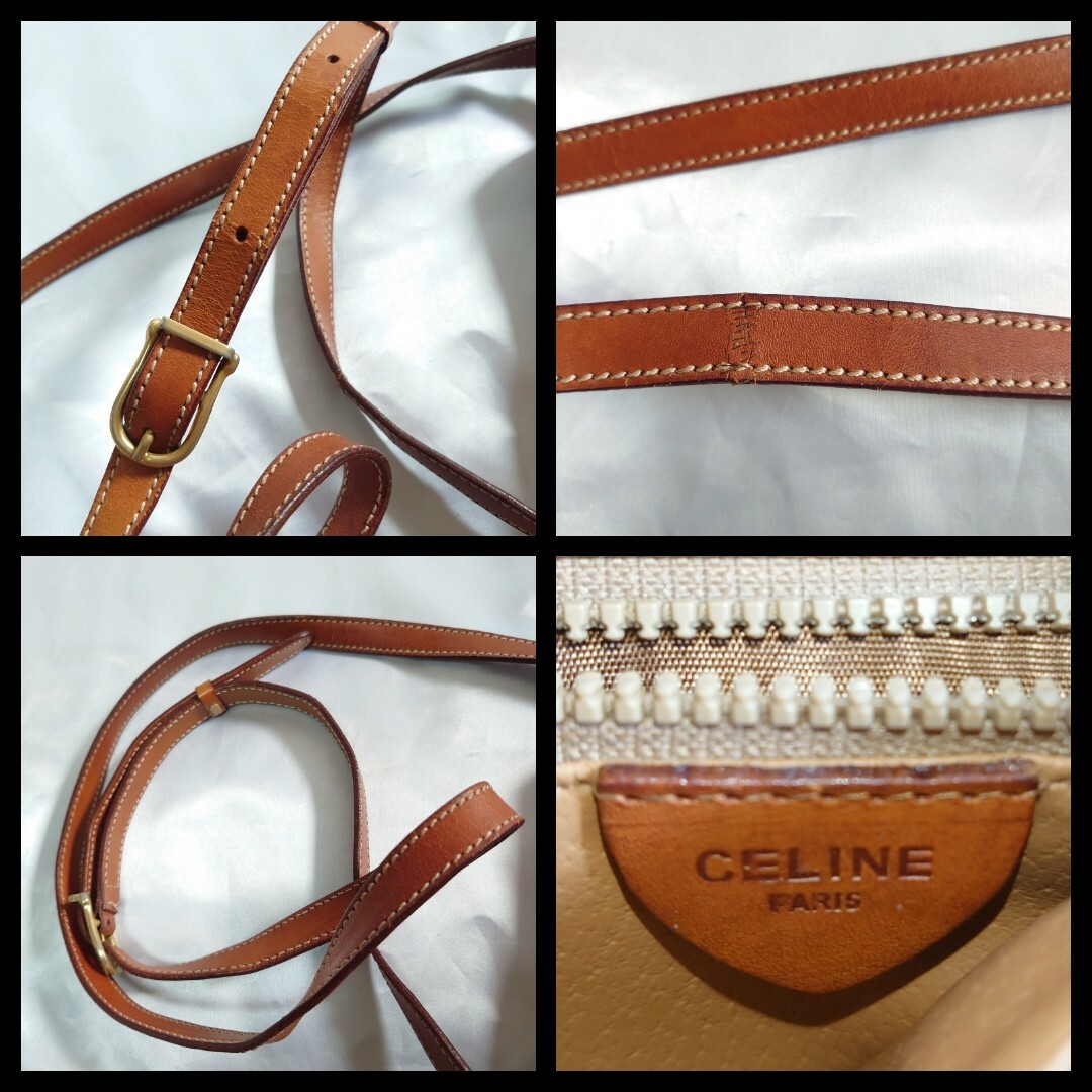 CELINE マカダム柄 コサッシュ ポーチ ミニショルダーバッグ