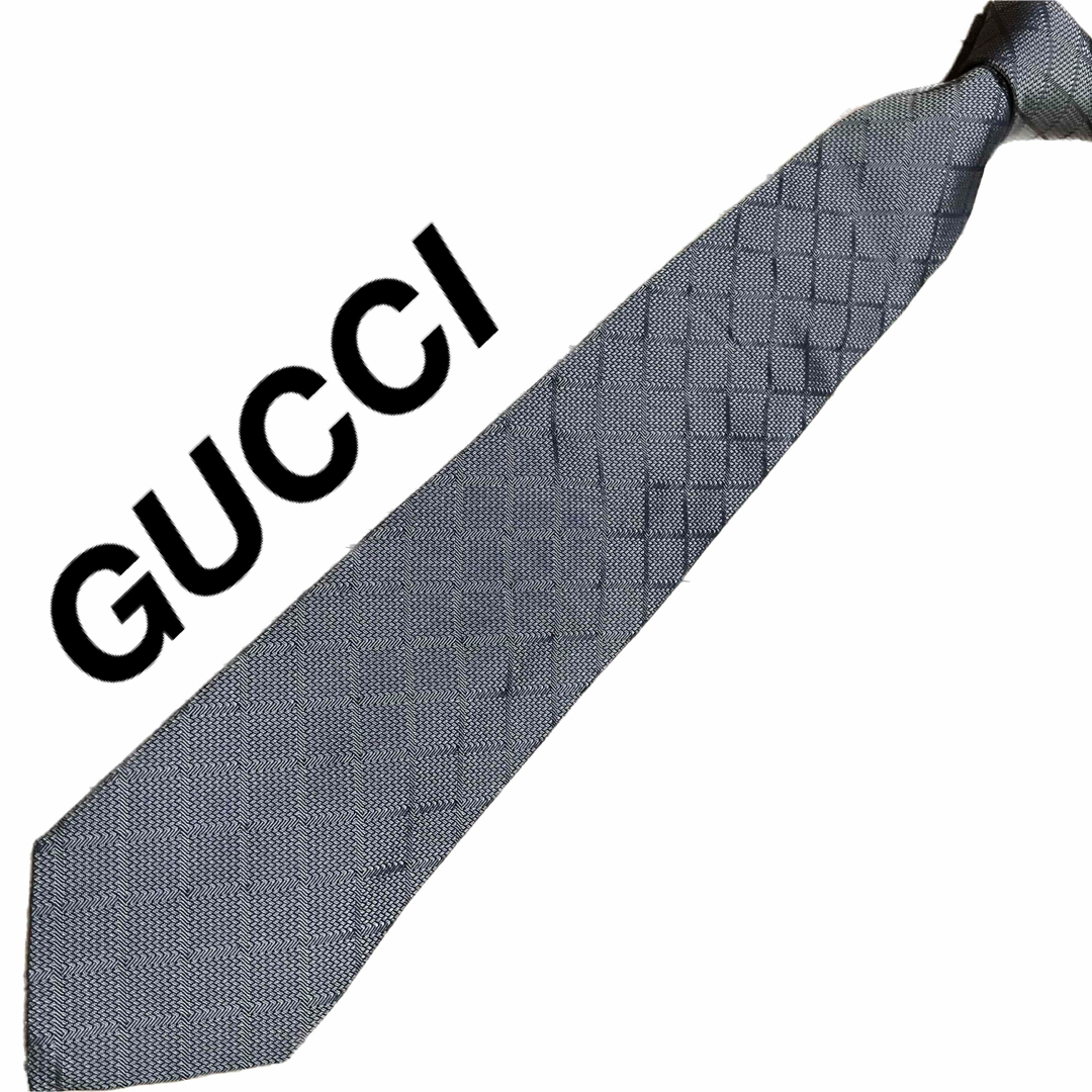 Gucci(グッチ)の【美品】GUCCI ネクタイ マイクロGG柄 メンズのファッション小物(ネクタイ)の商品写真