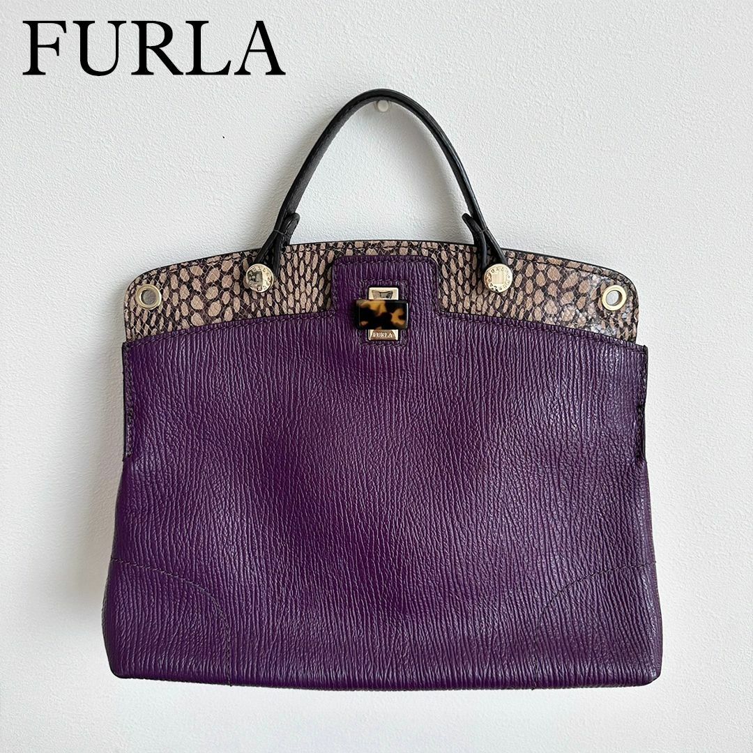 Furla - FURLA パイパーシリーズ M バイカラー 2wayバッグの通販 by も ...