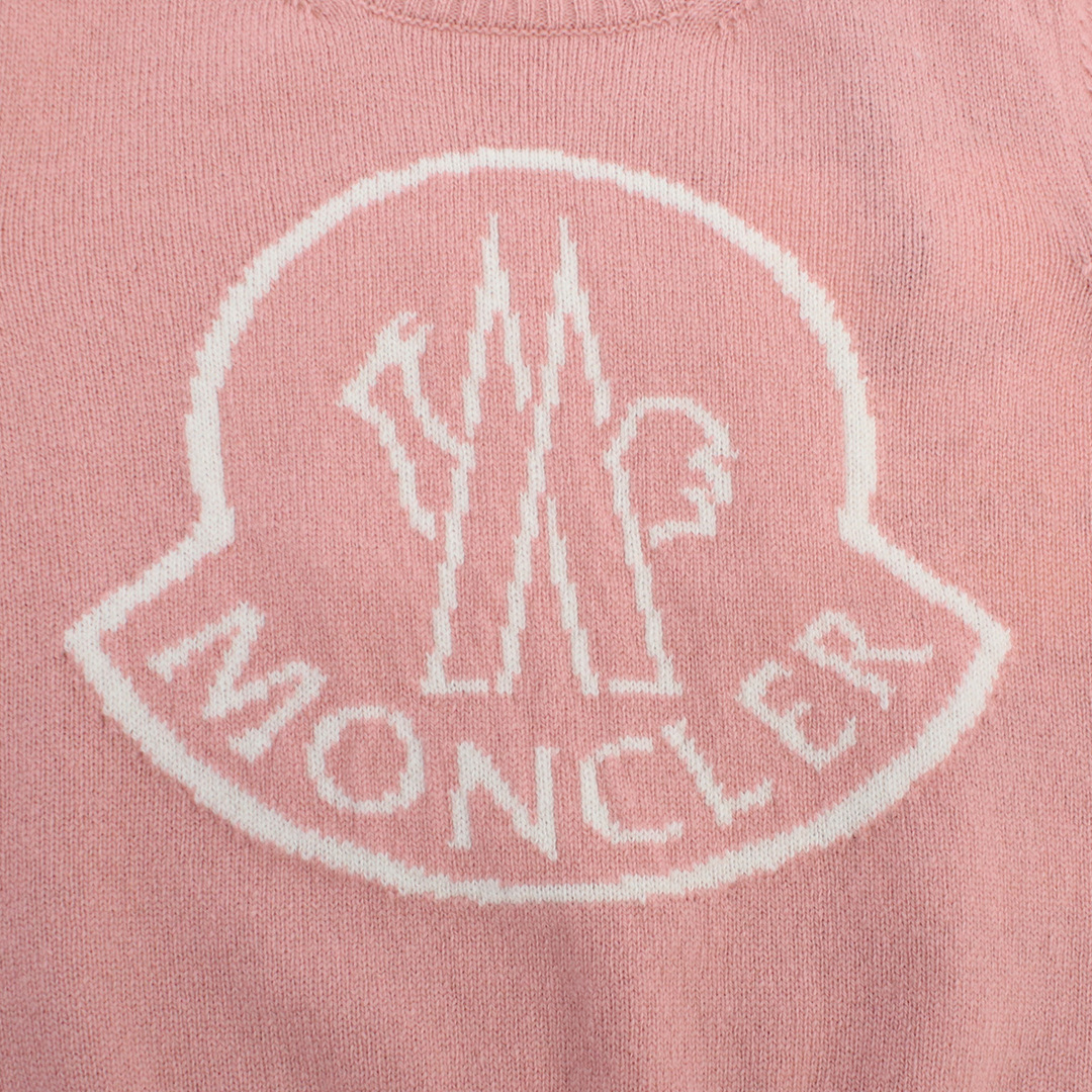 MONCLER(モンクレール)のMONCLER モンクレール 9C00002 ニット ピンク系 ベビー キッズ/ベビー/マタニティのベビー服(~85cm)(ニット/セーター)の商品写真