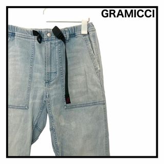 グラミチ(GRAMICCI)のグラミチ　デニムパンツ　USA  ジーンズ　メンズ　ダメージ　ボロ　Sサイズ(デニム/ジーンズ)