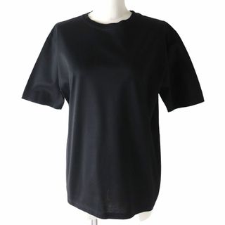 未使用 エルメス HERMES Tシャツ 22AW カットソー Promenade du Matin トップス レディース フランス製 42(L相当) ブラック/ホワイト