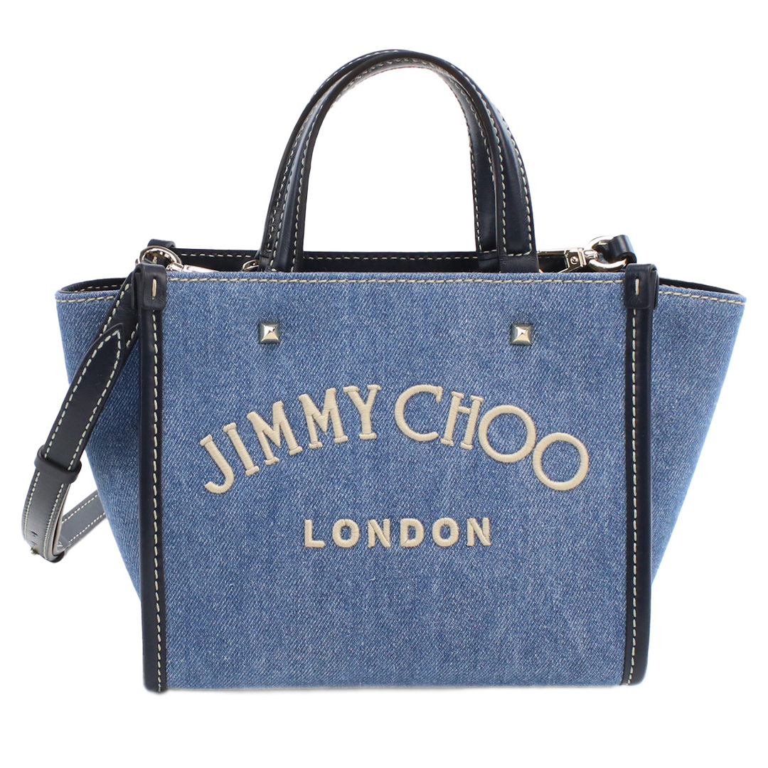 JIMMY CHOO ジミーチュウ VARENNE TOTE BAG-S トートバッグ ブルー系 レディース