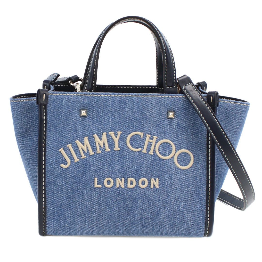 JIMMY CHOO ジミーチュウ VARENNE TOTE BAG-S トートバッグ ブルー系 レディース