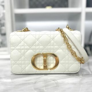 Christian Dior - 美品☆ ディオール カロ スモール 白 ショルダー ...