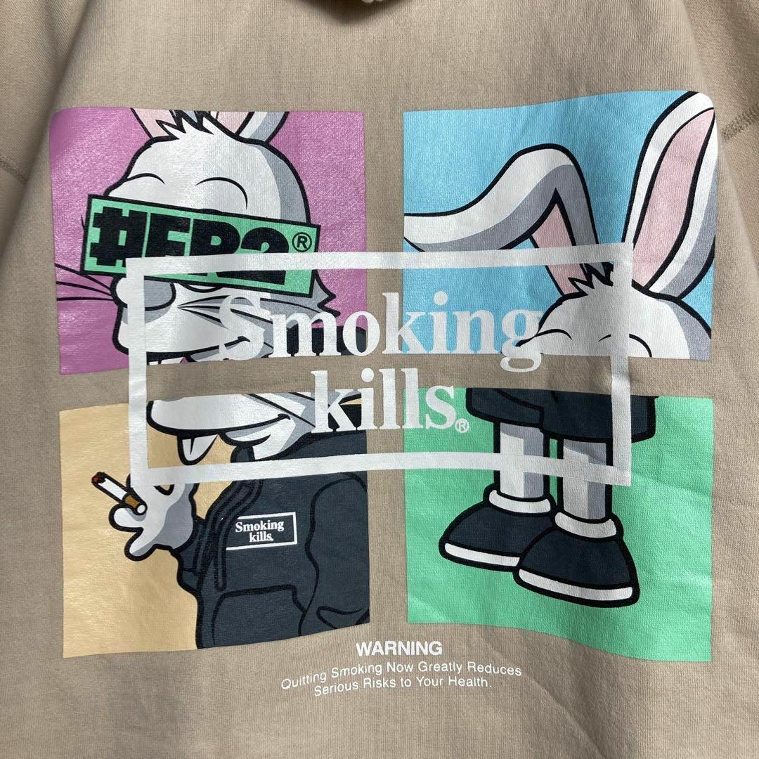 【美品】FR2　肉厚　フルジップパーカー　Smokingkills　人気Lサイズ