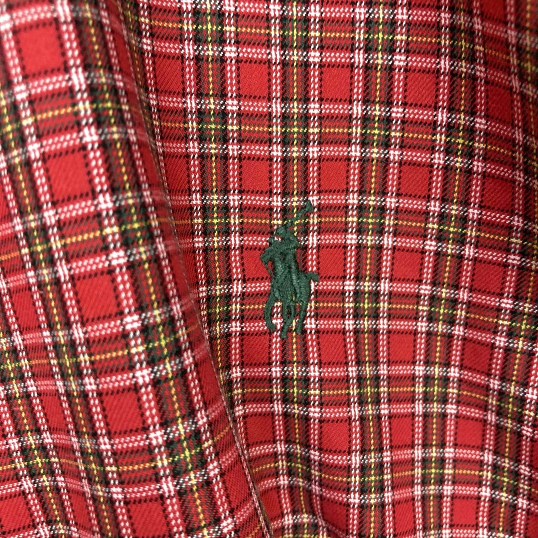 Ralph Lauren - ラルフローレン 90s ワンポイント刺繍ロゴ チェック ...