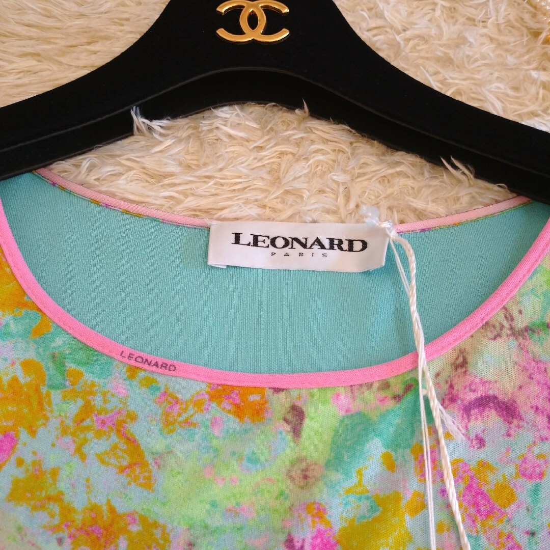 LEONARD - 美品☆LEONARD カットソー 長袖 シルク100% 40 Lの通販 by