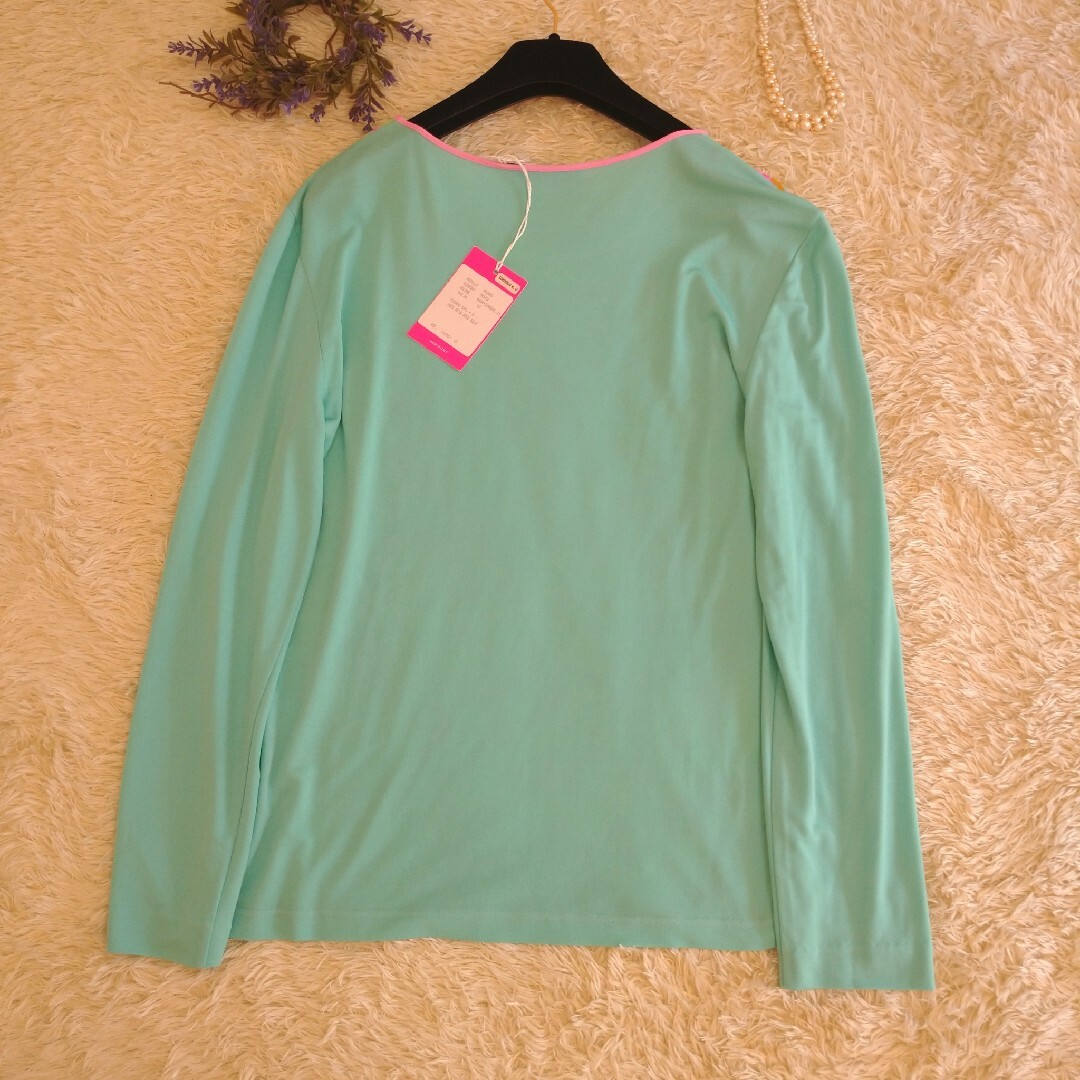 美品★LEONARD カットソー 長袖 シルク100% 40 L