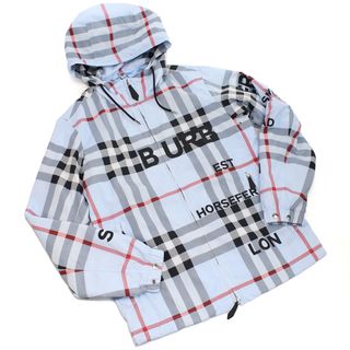 バーバリー(BURBERRY)のBURBERRY バーバリー 8050283 パーカー PALE BLUE IP CHECK ブルー系 マルチカラー メンズ(パーカー)