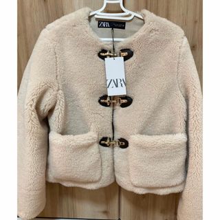 ZARA - zara フェイクボアジャケット ロブスタークラスプ Sの通販