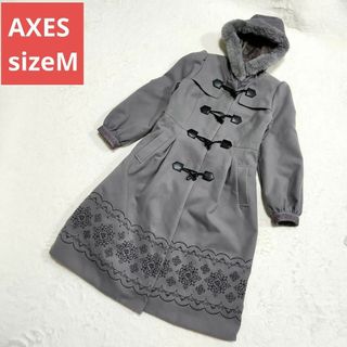 axes femme - 美品【アクシーズファム】2wayファー襟脱着刺繍コートM