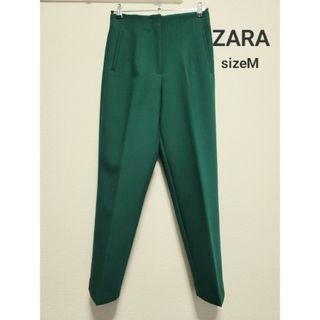 ザラ(ZARA)の【不動の人気！】ZARA ザラ ハイウエストパンツ サイズM グリーン(カジュアルパンツ)