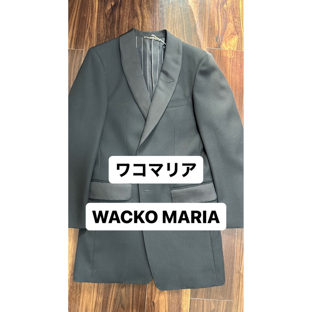 【WACKOMARIA】 ウールコート L チャコールグレー 裏地マリア像