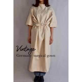 フミカウチダ(FUMIKA_UCHIDA)の超希少　美品【Vintage】80s ドイツ軍 サージカルガウン(ロングワンピース/マキシワンピース)