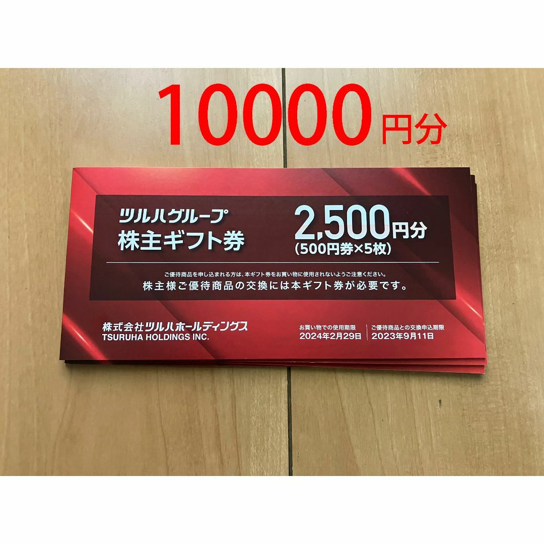 充実の品 ツルハグループ 株主優待券 10000円分 匿名発送