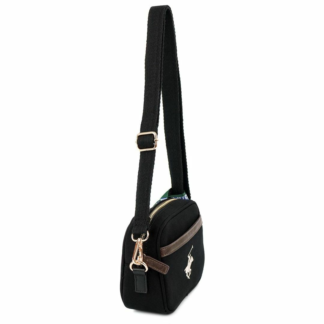 BEVERLY HILLS POLO CLUB（BHPC）(ビバリーヒルズポロクラブ)のBEVERLY HILLS POLO CLUB ビバリーヒルズポロクラブ ショルダーバッグ BH1009N 男女兼用 ブラック×ホワイト レディースのバッグ(ショルダーバッグ)の商品写真