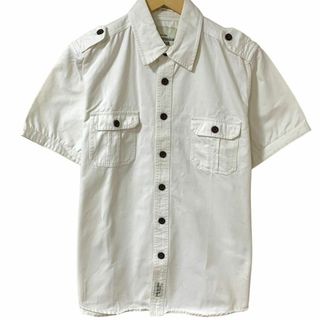 アバクロンビーアンドフィッチ(Abercrombie&Fitch)のAbercrombie&Fitch 半袖 デニム ジャケット Gジャン ホワイト(Gジャン/デニムジャケット)