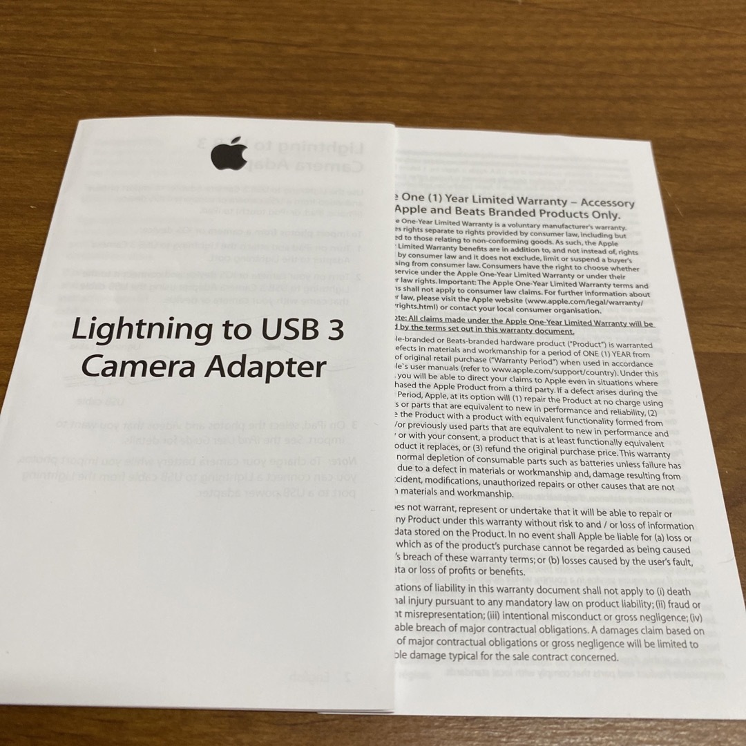 Apple(アップル)のApple Japan(同) Lightning-USB 3カメラアダプタ スマホ/家電/カメラのスマホアクセサリー(その他)の商品写真