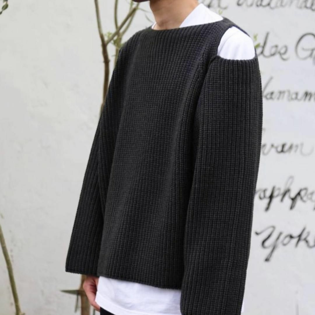 sulvam(サルバム)のSulvam サルバム Slit over knit スリットオーバーニット メンズのトップス(ニット/セーター)の商品写真