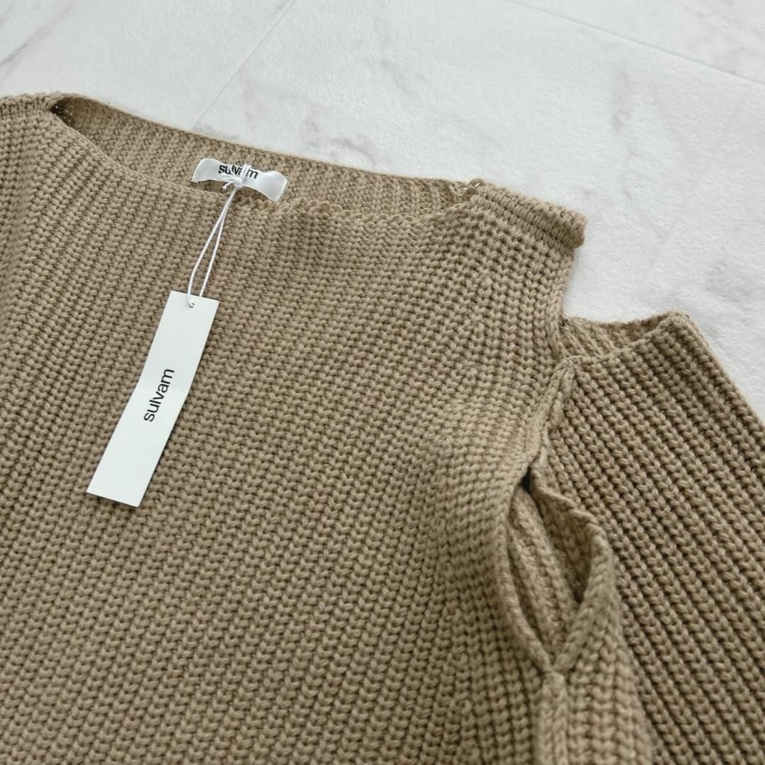 Sulvam サルバム Slit over knit スリットオーバーニット