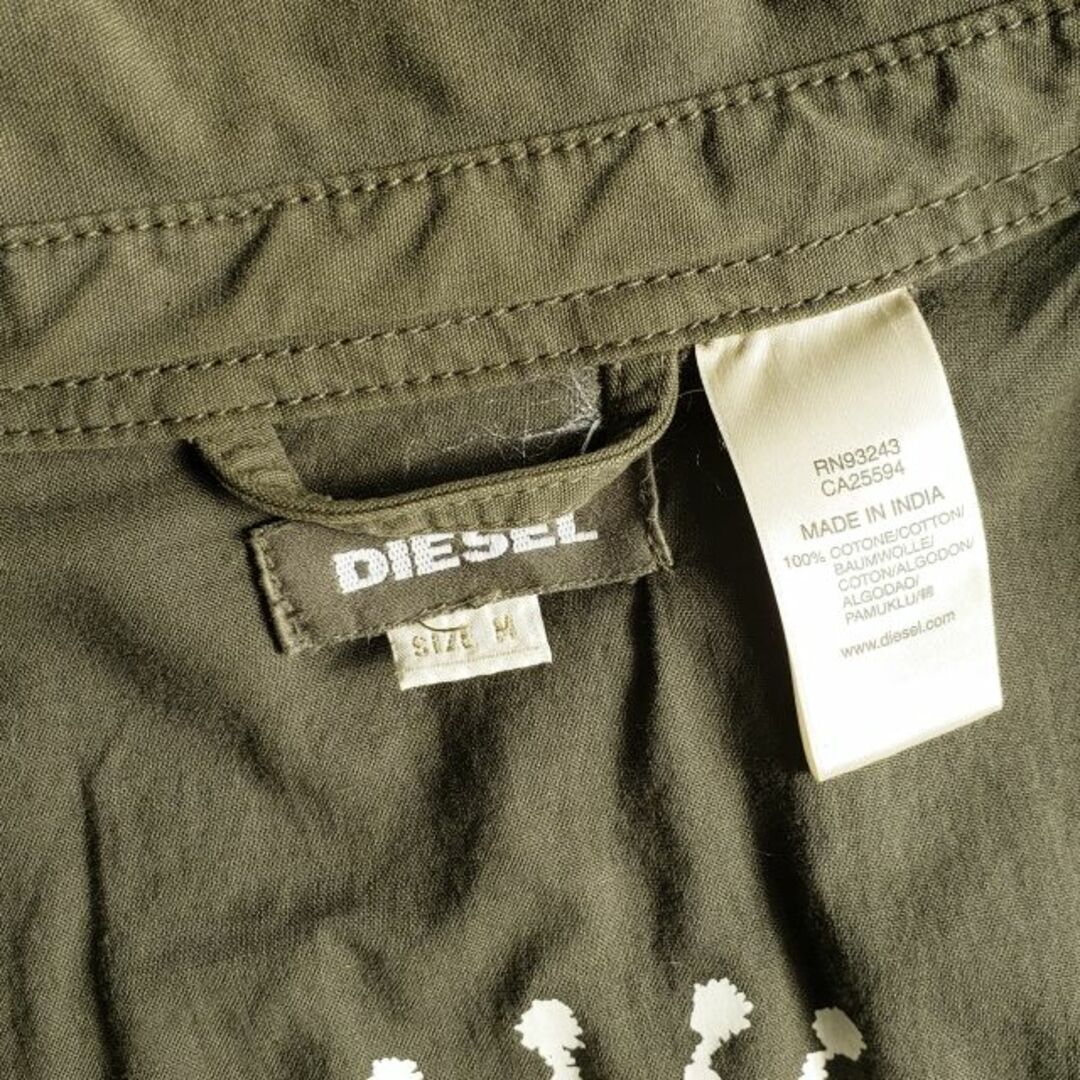 DIESEL(ディーゼル)のディーゼル DIESEL ☆ミリタリーデザイン ジップアップ ブルゾン M 薄手 メンズのジャケット/アウター(ミリタリージャケット)の商品写真