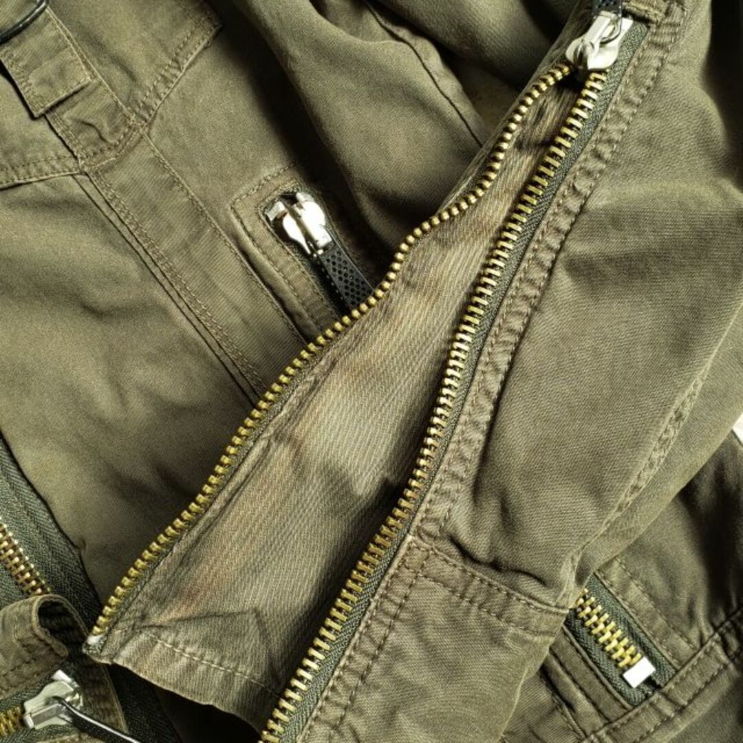 DIESEL - ディーゼル DIESEL ☆ミリタリーデザイン ジップアップ DIESEL - ディーゼル DIESEL ☆ミリタリーデザイン ジップアップ