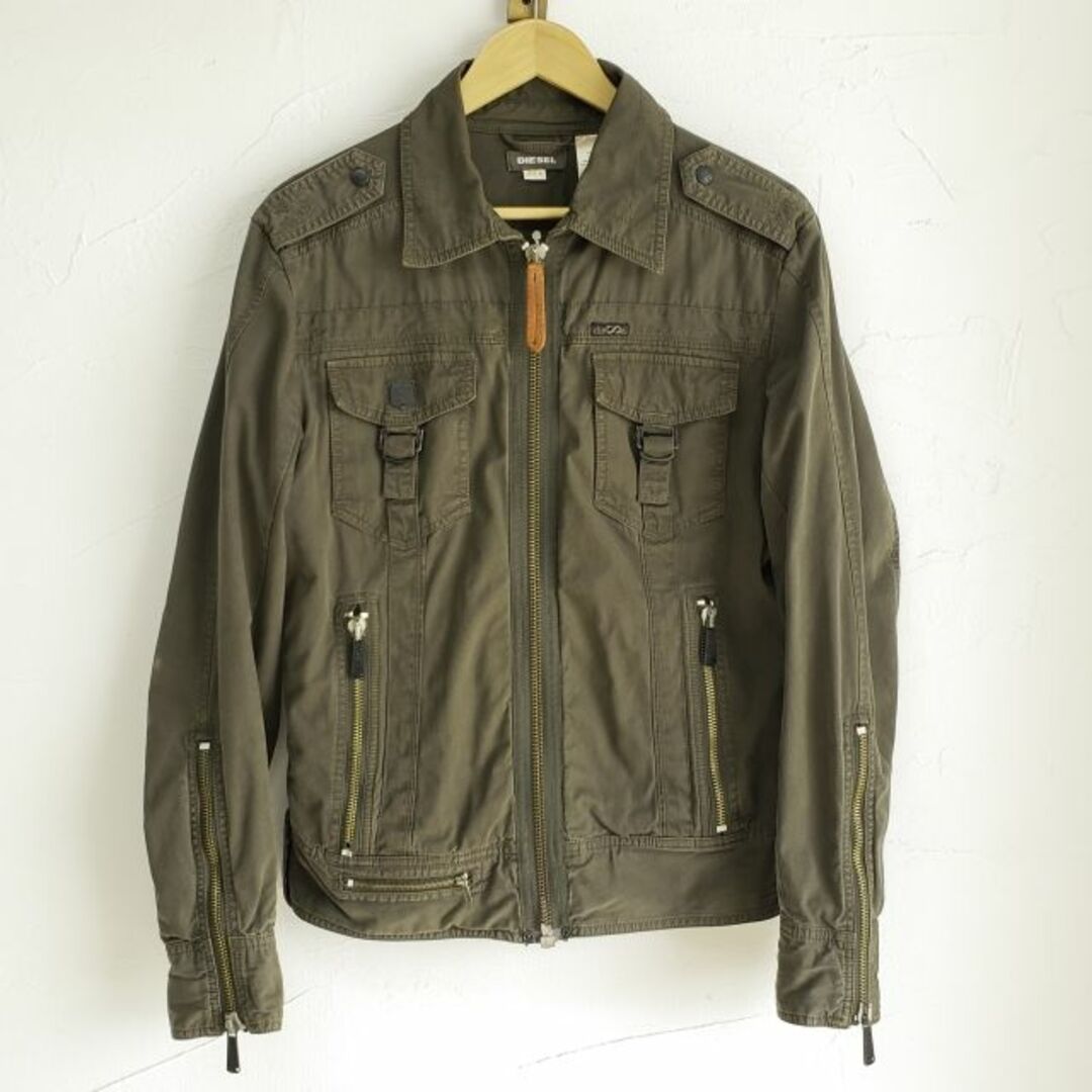 DIESEL - ディーゼル DIESEL ☆ミリタリーデザイン ジップアップ DIESEL - ディーゼル DIESEL ☆ミリタリーデザイン ジップアップ
