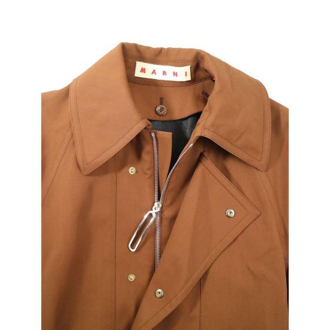 MARNI マルニ 20SSオーバーフィットダブルウールコート ブラウン 38 MARNI マルニ 20SSオーバーフィットダブルウールコート ブラウン 38