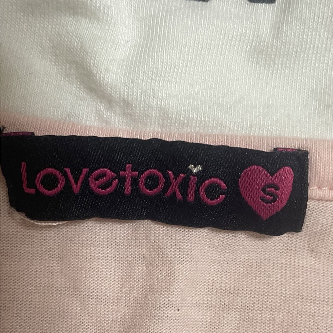 lovetoxic(ラブトキシック)のラブトキ　ピンク　半袖Tシャツ 襟付き キッズ/ベビー/マタニティのキッズ服女の子用(90cm~)(Tシャツ/カットソー)の商品写真