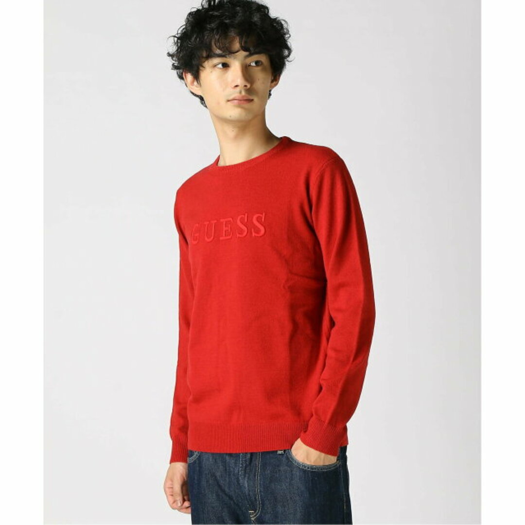 GUESS(ゲス)の【レッド(G585)】(M)Luxet Sweater メンズのトップス(ニット/セーター)の商品写真