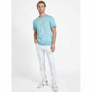 ゲス Tシャツ・カットソー(メンズ)（ブルー・ネイビー/青色系）の通販