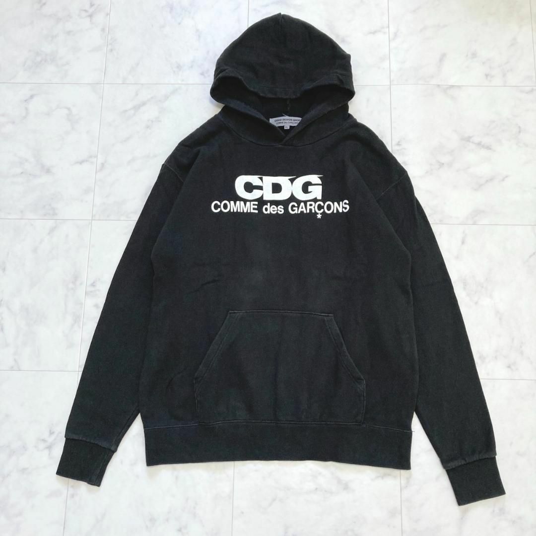 15700円 CDG XL SHOP GOOD パーカー コムデギャルソン ロゴ DESIGN