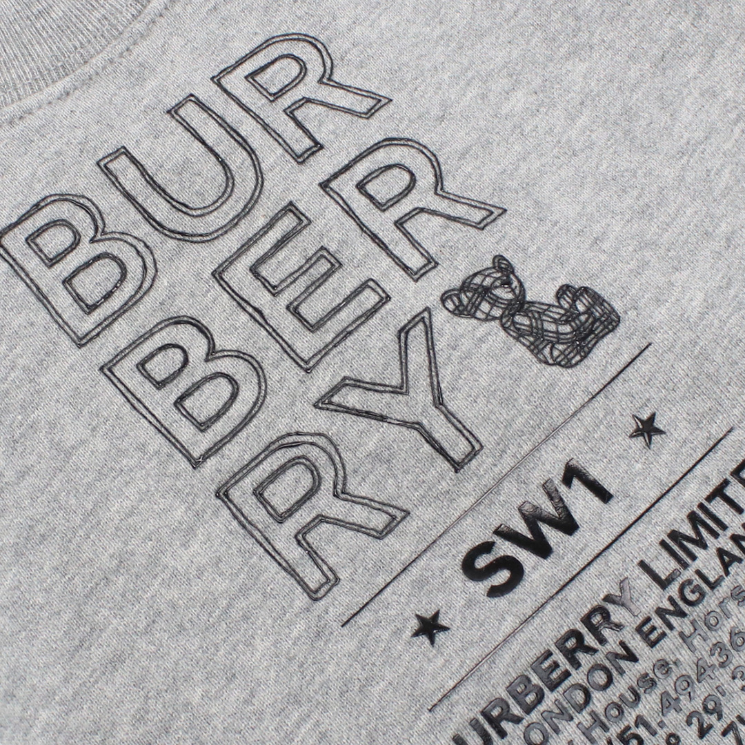 BURBERRY(バーバリー)のBURBERRY バーバリー 8053821 スウェット GREY MELANGE グレー系 ベビー キッズ/ベビー/マタニティのベビー服(~85cm)(トレーナー)の商品写真