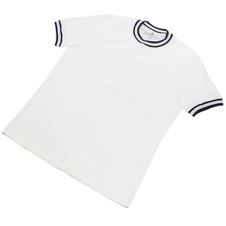 Brunello Cucinelli ブルネロクチネリ MTS687427 Tシャツ ネイビー系 ホワイト系 メンズ