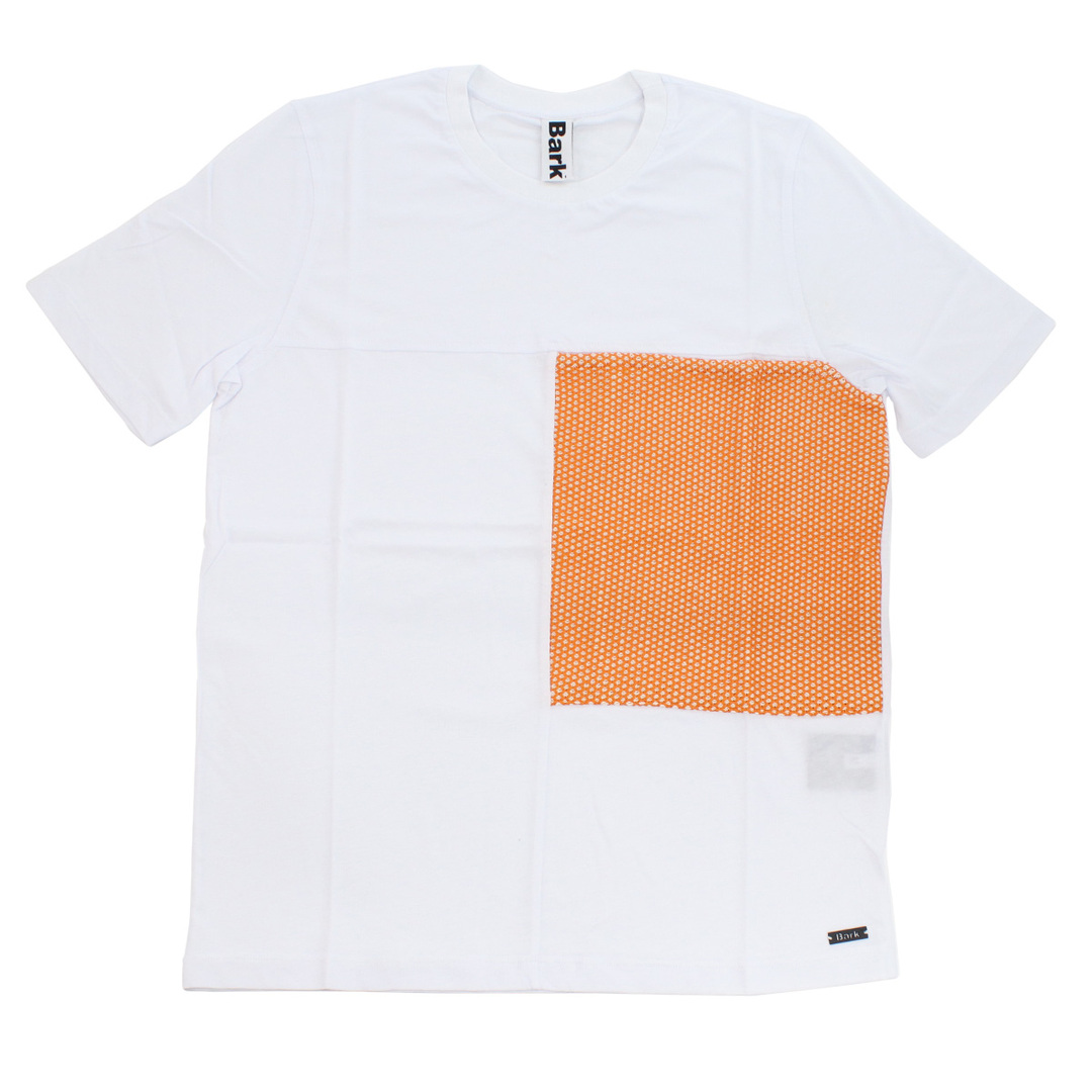 BARK(バーク)のBARK バーク 71B8706 Tシャツ ORANGE ホワイト系-オレンジ系 メンズ メンズのトップス(Tシャツ/カットソー(半袖/袖なし))の商品写真