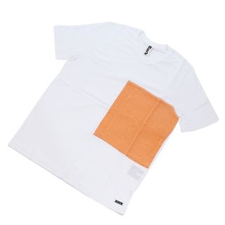 バーク(BARK)のBARK バーク 71B8706 Tシャツ ORANGE ホワイト系-オレンジ系 メンズ(Tシャツ/カットソー(半袖/袖なし))