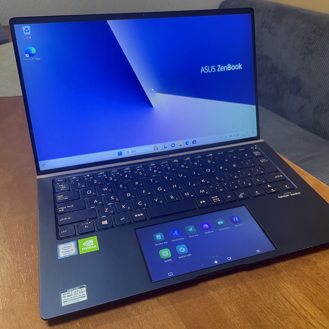 ASUS(エイスース)のASUS Zenbook 14 UX434FL(UX434FL-A6002T) スマホ/家電/カメラのPC/タブレット(ノートPC)の商品写真