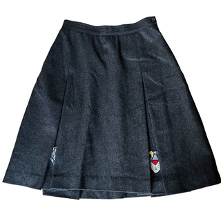 １２万４２００円　タグ付　カステルバジャック　レザー　デザイン　スカート