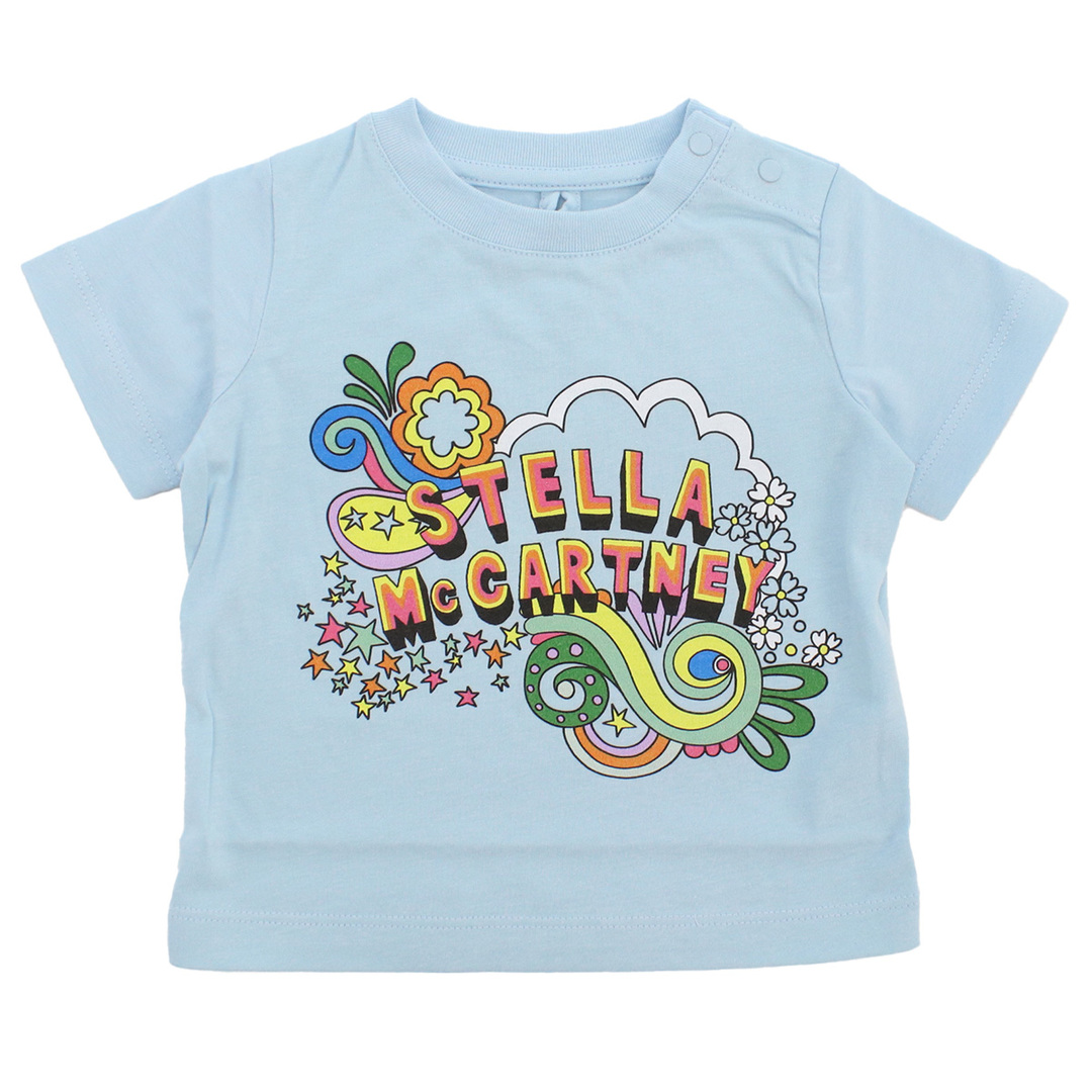 Stella McCartney(ステラマッカートニー)のStella McCartney ステラマッカートニー TS8011 Tシャツ ブルー系 ベビー キッズ/ベビー/マタニティのベビー服(~85cm)(Ｔシャツ)の商品写真