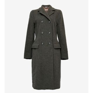 【極美品 17AW】MAX&Co. ヴァージンウール ツイードチェスターコート