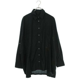 クロムハーツ(Chrome Hearts)のクロムハーツ  MAHAL KITA クロスパッチクロスボタンオーバーサイズ長袖シャツ メンズ L(シャツ)